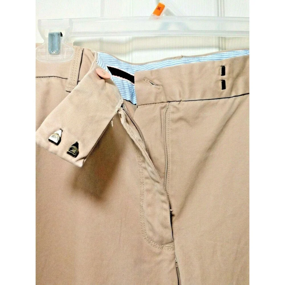 Lands' End Light Khaki Women Heritage Chino Boot Cut Pants 12 X 31 RSVP $39 - Picture 6 of 12